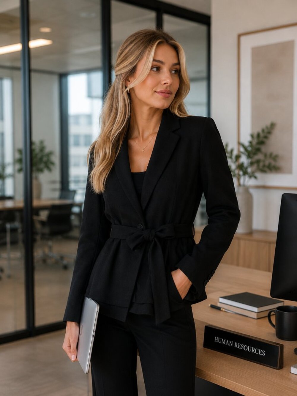 GUESS BELTED BLAZER SIZE SMALL